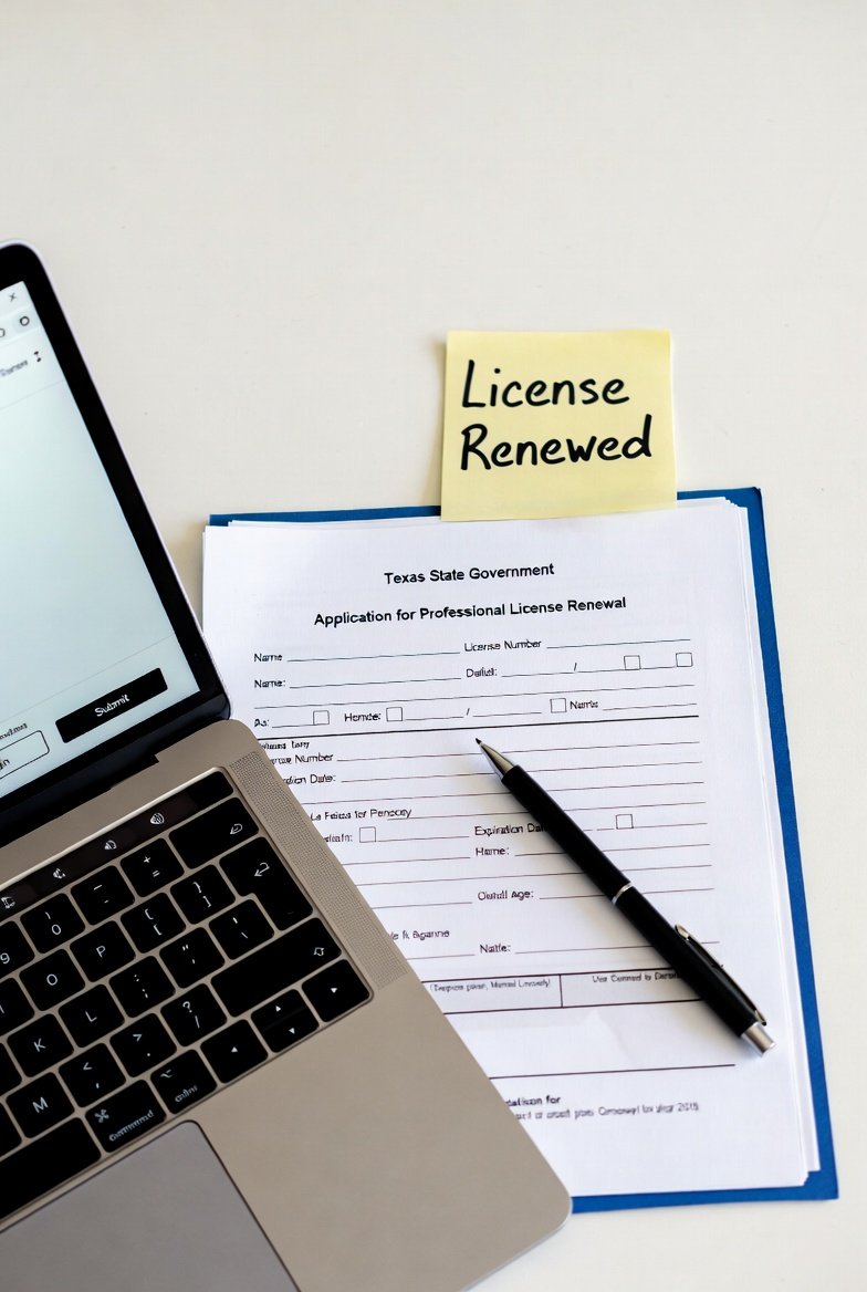 Texas electrician license renewal documents and checklist